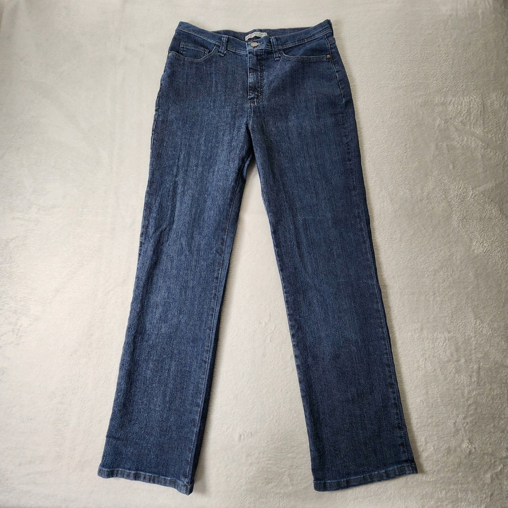 Lee Classic Fit Straight Leg Jeans Womens 10 Short Blue Denim Stretch 32W 30L